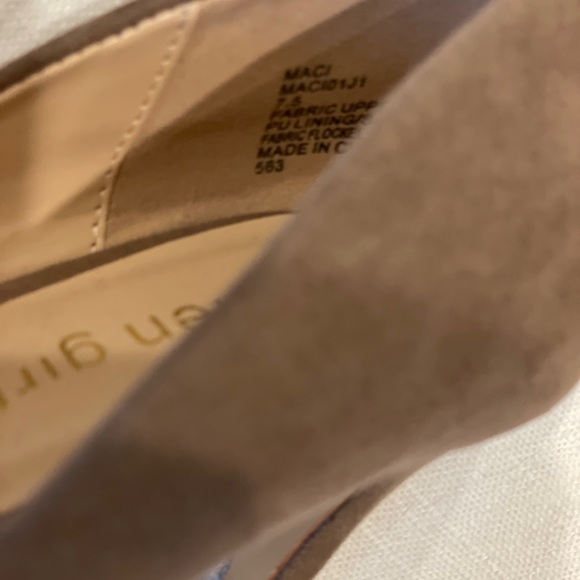 Grayish-Brown Suede Heels - Picture 6 of 7